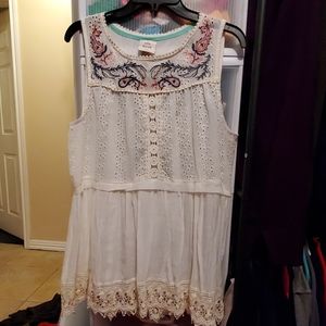 Knox Rose Sleeveless L Peplum top